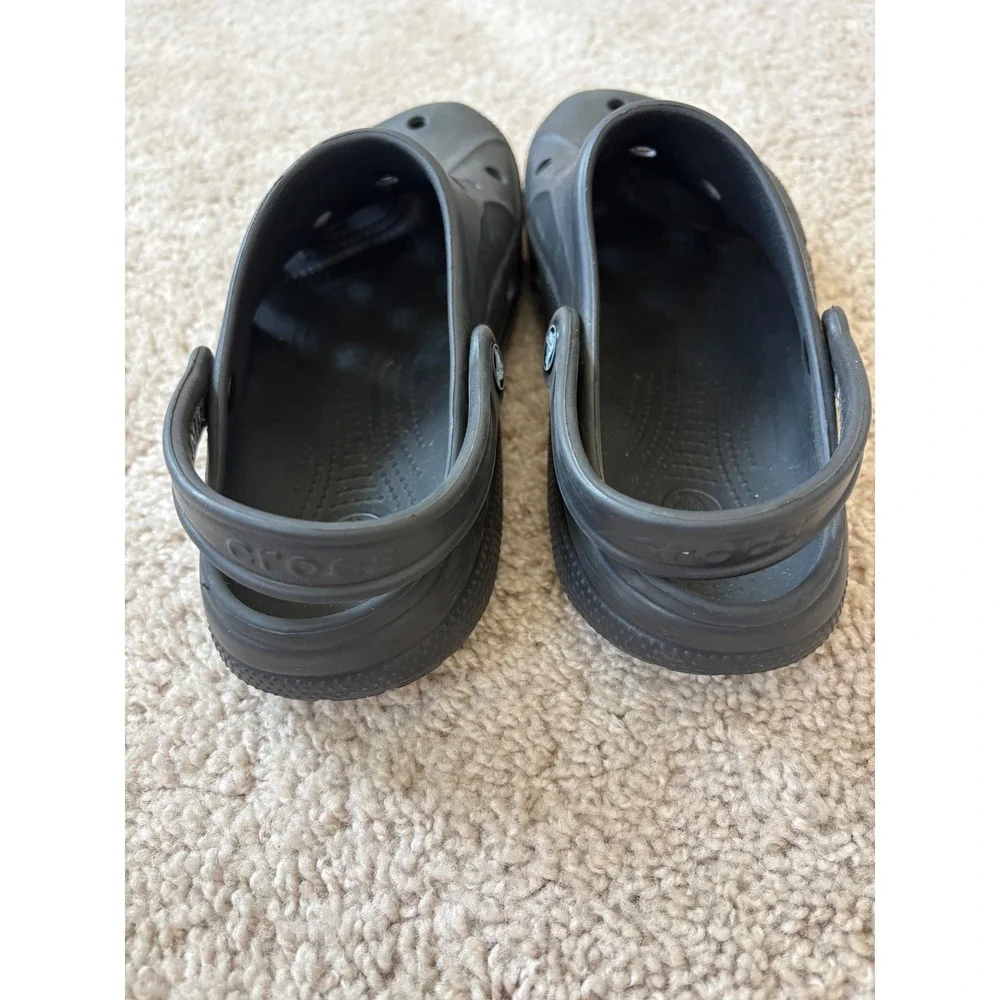 Crocs Baya Clogs Black Slip On Comfort Shoes Mens 9 Womens 11